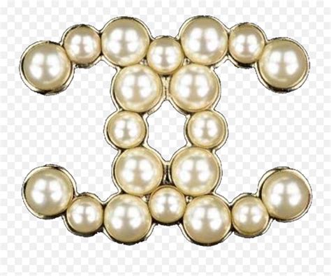 chanel logo with pearls